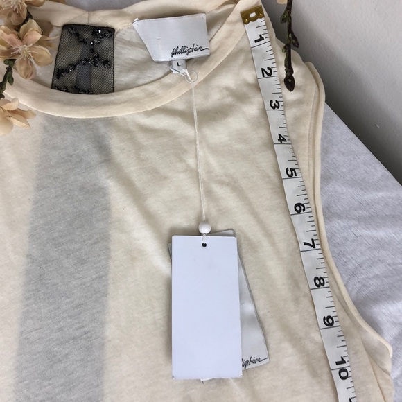 3.1 Phillip Lim Sleeveless Tee Rhinestone Keyhole - Picture 7 of 7